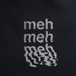 Сумка шопер Meh, 35x0.5x40, без подклада, чёрный