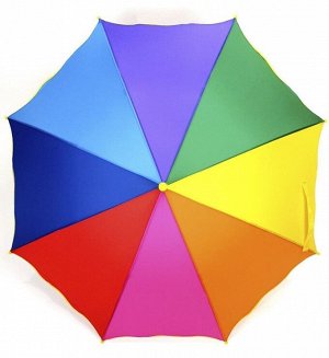 Зонт детский трость полуавтомат Радуга (DINIYA)