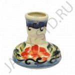 Подсвечник &quot;Пустышка&quot;, керамика, расписной; h4,5