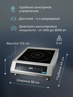 Индукционная плита  IPLATE ALINA 3500 Вт (модель 2023 года)