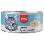 Wanpy Cat Консервы для кошек &quot;Курица с тунцом&quot; 95 г