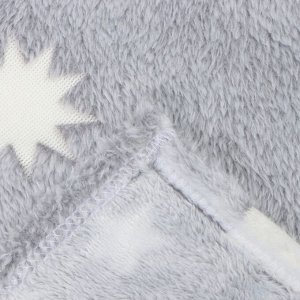 Плед светящийся Casa Conforte Stella Cosmos 150х200см, серый, фланель 190 гр/м, пэ100%
