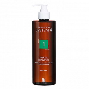 System 4 Special Shampoo Терапевтический шампунь №1 для нормальной и жирной кожи головы 500 мл