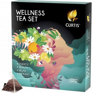 Чай Curtis WELLNESS TEA SET  ассорти (пирамидка) 1,7 г*24 пак