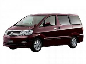 Ковры салонные 3 ряд Toyota Alphard 4WD (2002 - 2008) правый руль