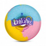 Fabrik cosmetology Пончик д/ванны бурлящий с пенкой Unicorn 120г /30/ 3455