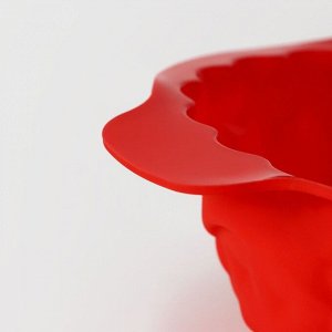 Форма для выпечки Доляна «Корзина», силикон, 26*22,5*9 см, цвет красный
