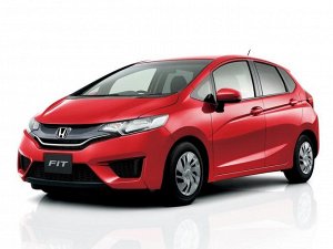 Ковры салонные 3D Honda Fit + гибрид (2 ряд цельный) (2013.09-)