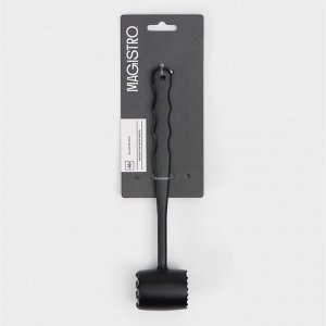 Молоток для мяса Magistro Alum black, 150 грамм, 20,5 см, цвет чёрный