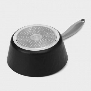 Ковш из алюминия Magistro «Rock Stone», 1.5 л, d=18 см, h=8 см, с крышкой, антипригарное покрытие, индукция