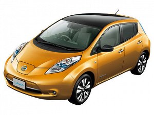 Коврики в салон 3D 1 ряд (с воздуховодами) Nissan Leaf ZE0 + AZE0 (2010 -)