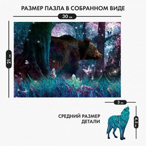 Пазл деревянный фигурный «Волшебный лес»‎, 137 элементов