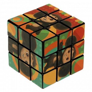ИГРАЕМ ВМЕСТЕ Логическая игра кубик 3 x 3 «Чебурашка», 11 x 17 x 9 см