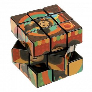 ИГРАЕМ ВМЕСТЕ Логическая игра кубик 3 x 3 «Чебурашка», 11 x 17 x 9 см