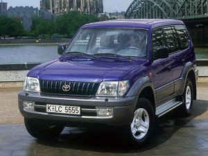 Ковры салонные 3D Toyota Land Cruiser Prado 95 5 мест (5 дверей) (1996 - 2002) правый руль