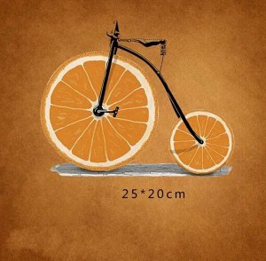 Термонаклейка "Велосипед", 25*20 см