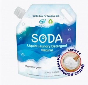 Whitecat soda жидкое средство д/стирки белья на основе натуральной соды 1л