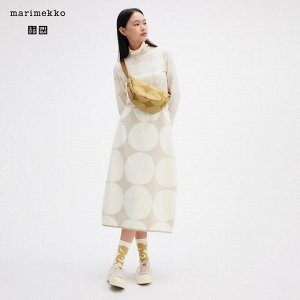 Флисовая юбка, светло серый Uniqlo Marimekko