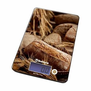 Весы кухонные электронные 8кг SA-6075BR хлеб