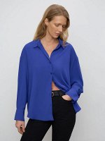 Рубашка однотонная  цвет: Синий B2973/cobalt