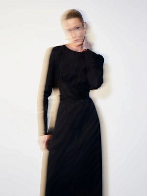 Платье миди  цвет: Черный PL1438/zoya