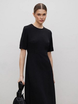 Платье однотонное  цвет: Черный PL1363/decant