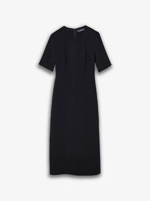 Платье однотонное  цвет: Черный PL1363/decant