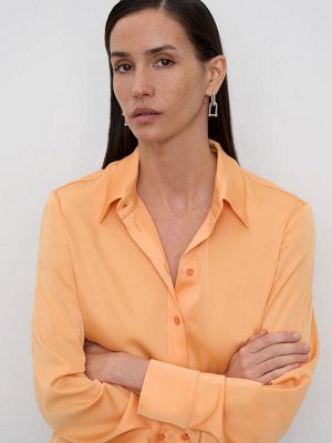 Рубашка однотонная цвет: Оранжевый B3008/josie