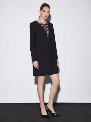 EMKA Платье однотонное  цвет: Черный PL1459/decant