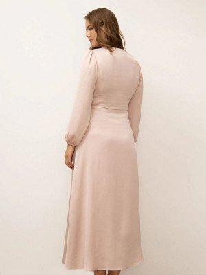 Платье приталенного кроя  цвет: Розовый PL1283/helena |