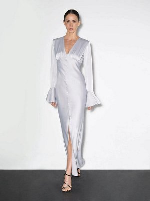 Платье приталенного кроя  цвет: Серый PL1485/odette