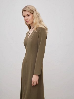 Платье приталенного кроя  цвет: Зеленый PL1492/venus