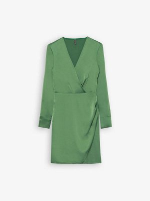 Платье приталенное  цвет: Зеленый PL1483/grem