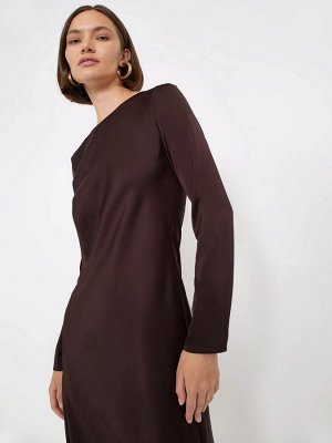EMKA Платье приталенного кроя  цвет: Коричневый PL1321/gorlin