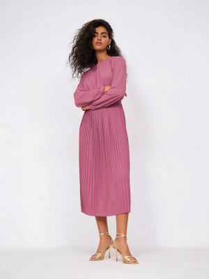 Платье приталенного кроя  цвет: Розовый PL1491/rubiket