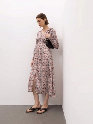 EMKA Платье с цветочным принтом