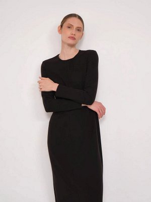Платье однотонное  цвет: Черный PL1426/dukana