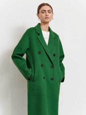 Пальто прямого кроя  цвет: Зеленый R080/frieze
