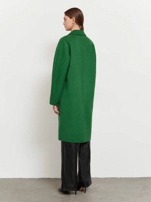 Пальто прямого кроя  цвет: Зеленый R080/frieze