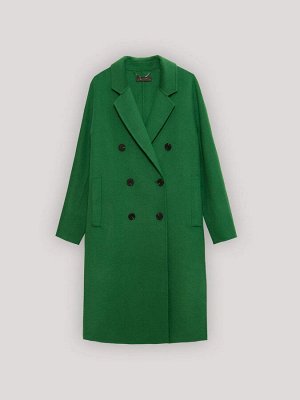 EMKA Пальто прямого кроя  цвет: Зеленый R080/frieze