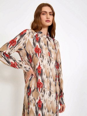 Платье рубашечного кроя  цвет: Мультиколор PL1428/bonny