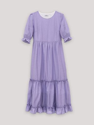 Платье приталенного кроя  цвет: Сиреневый PL1147/djo