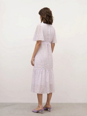 Платье в горох  цвет: Белый PL1129/lola