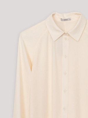 Рубашка прямого кроя  цвет: Молочный B2660/insert