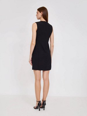 Платье приталенного кроя  цвет: Черный PL1452/decant