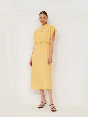 Платье приталенного кроя  цвет: Желтый PL1133/jagne