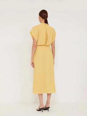 Платье приталенного кроя  цвет: Желтый PL1133/jagne