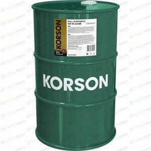 Масло моторное Korson Long Life Motor Oil 5w40, синтетическое, API SN/CF, ACEA A3/B4, универсальное, 60л, арт. KS00015