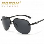 Очки мужские, поляризационные, AORON, цвет черный + чехол