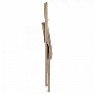 Стул складной BRABIX "Golf Plus CF-003 Комфорт", бежевый каркас, кожзам бежевый, 531567